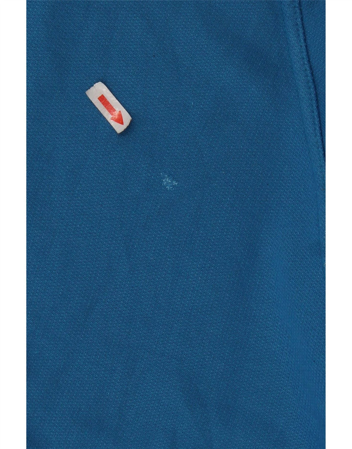 Vintage ανδρικό γραφικό φούτερ Jumper Μεσαίο μπλε βαμβακερό ρετρό