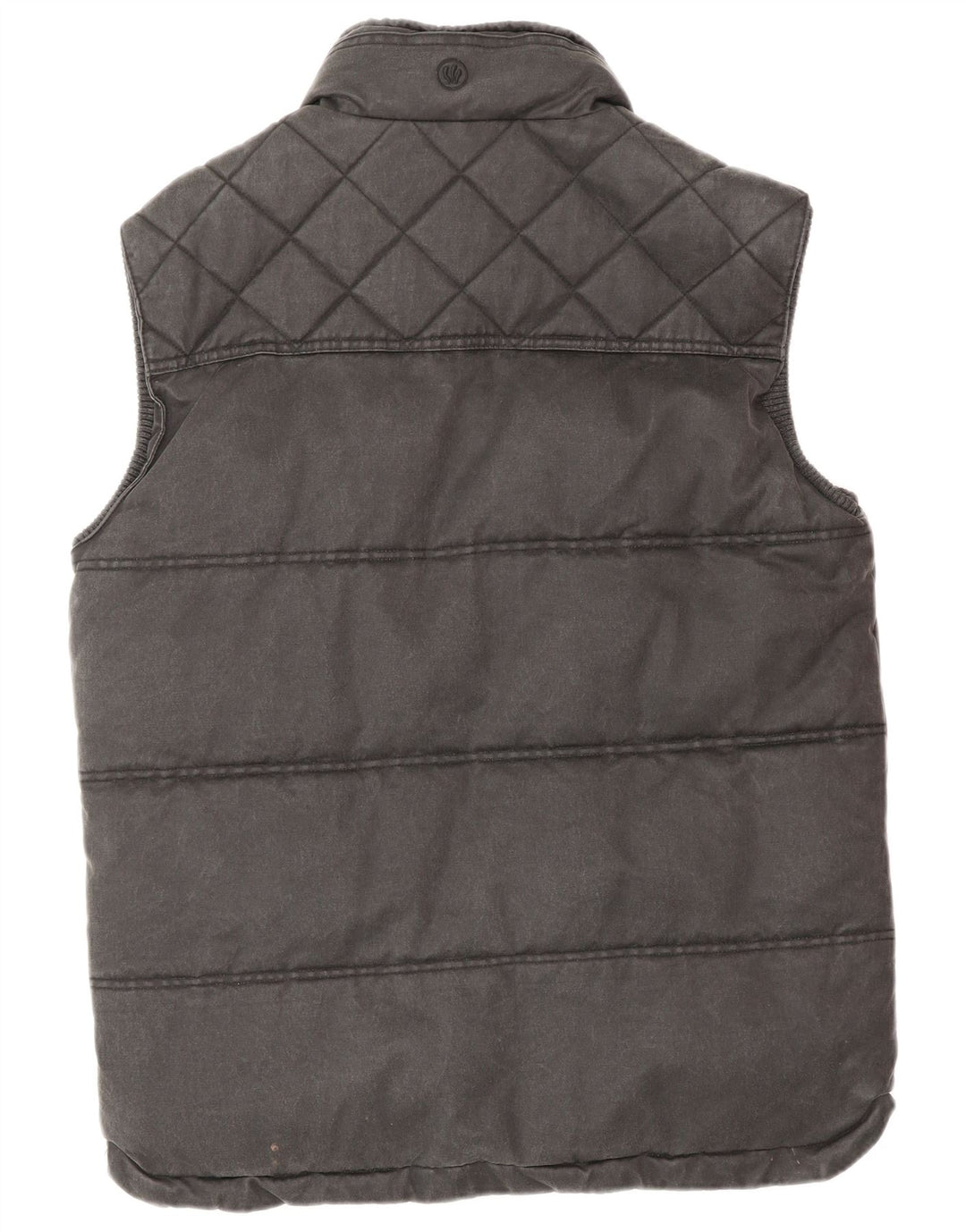 FAT FACE Ανδρικό padded Gilet UK 36 Small Grey Cotton