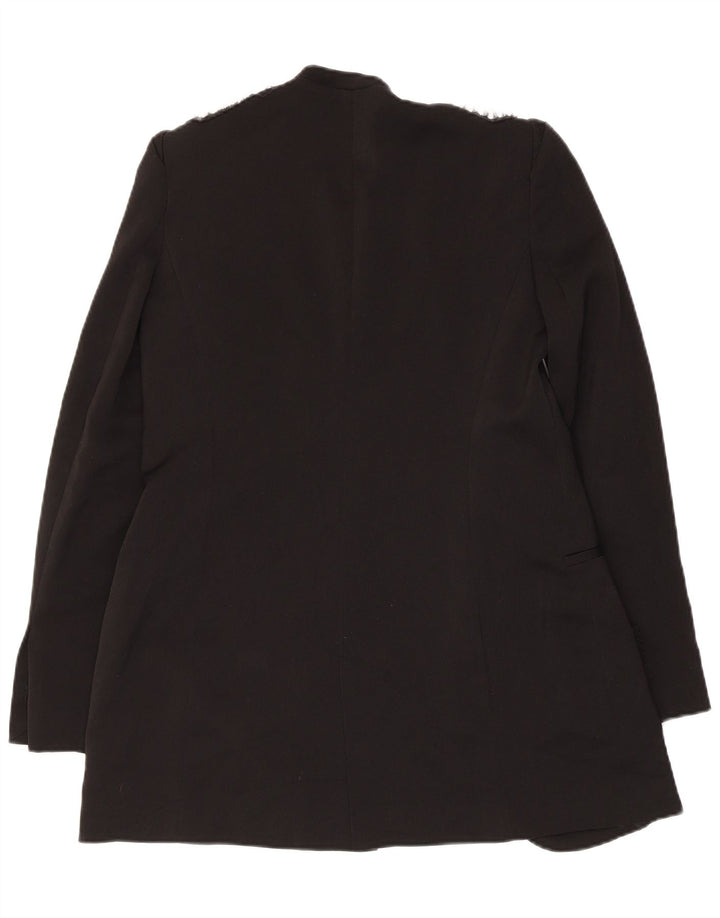 Zara Γυναικείο Open Blazer Jacket UK 12 Medium Black