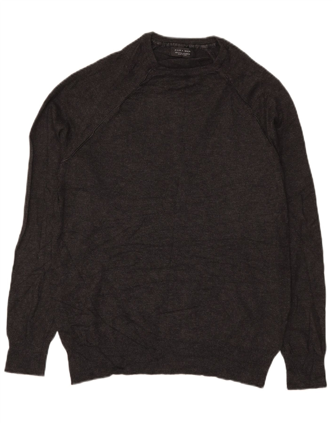 Ανδρικό πουλόβερ Zara Crew Neck Jumper Medium Grey