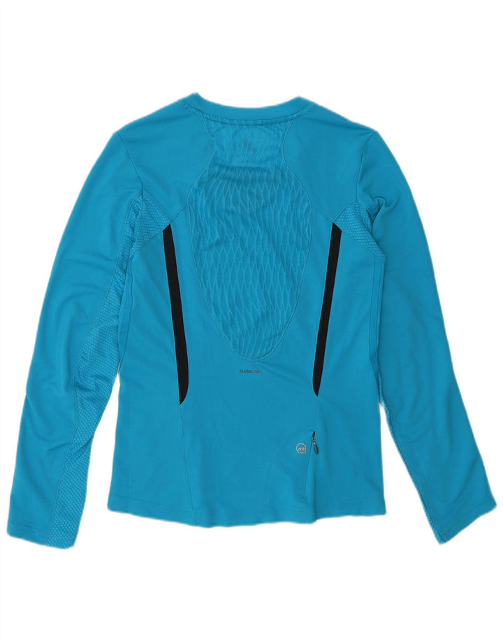 Adidas Womens Climacool Top Long Sleeve UK 12 Medium Blue