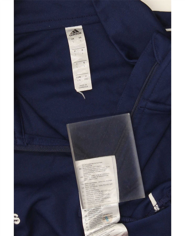 Adidas Ανδρική φόρμα πουλόβερ με φερμουάρ Aeroready Top Large Navy Blue