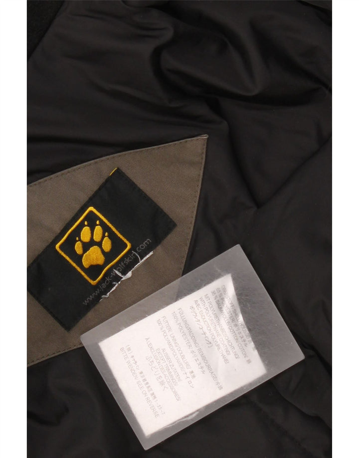 Jack Wolfskin Ανδρικό μπουφάν με κουκούλα αντιανεμικό UK 40 μεγάλο καφέ πολυεστέρα
