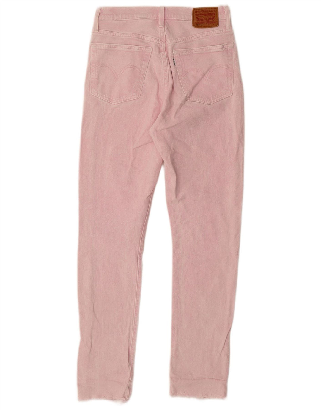 Levi's Womens 501 Straight Jeans W25 L30 Pink Cotton