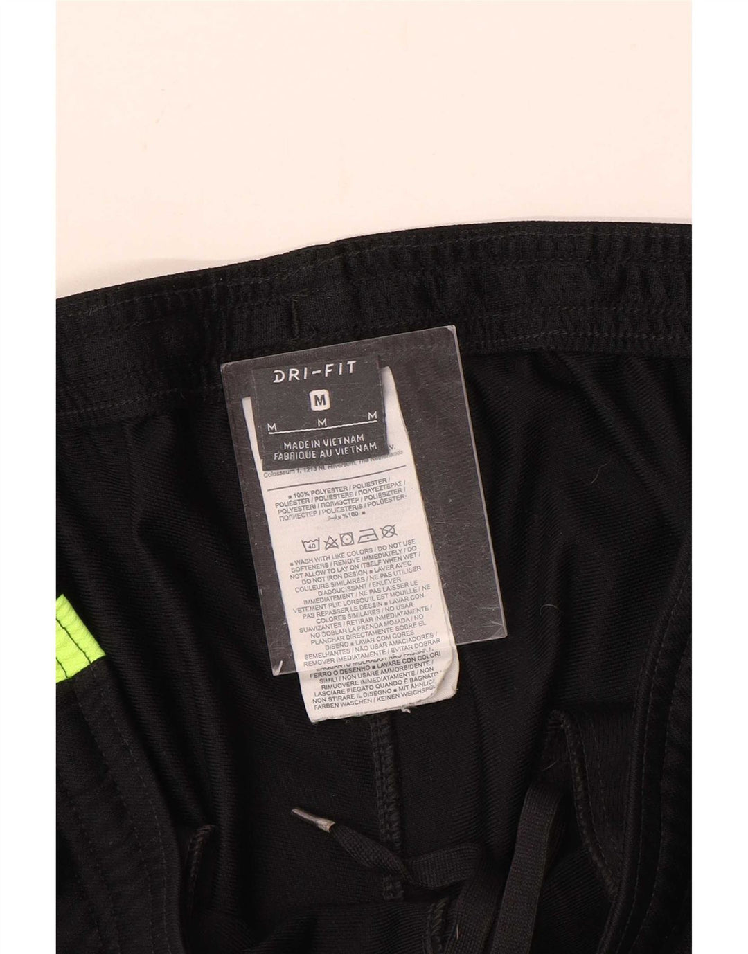 Ανδρικές φόρμες Nike Dri Fit Παντελόνια μεσαίου μαύρου χρώματος πολυεστέρας