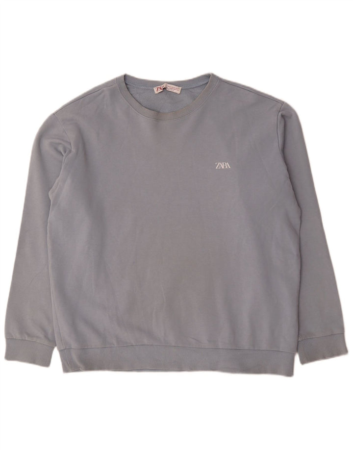 Ανδρικό φούτερ Zara Jumper XL Μπλε βαμβακερό