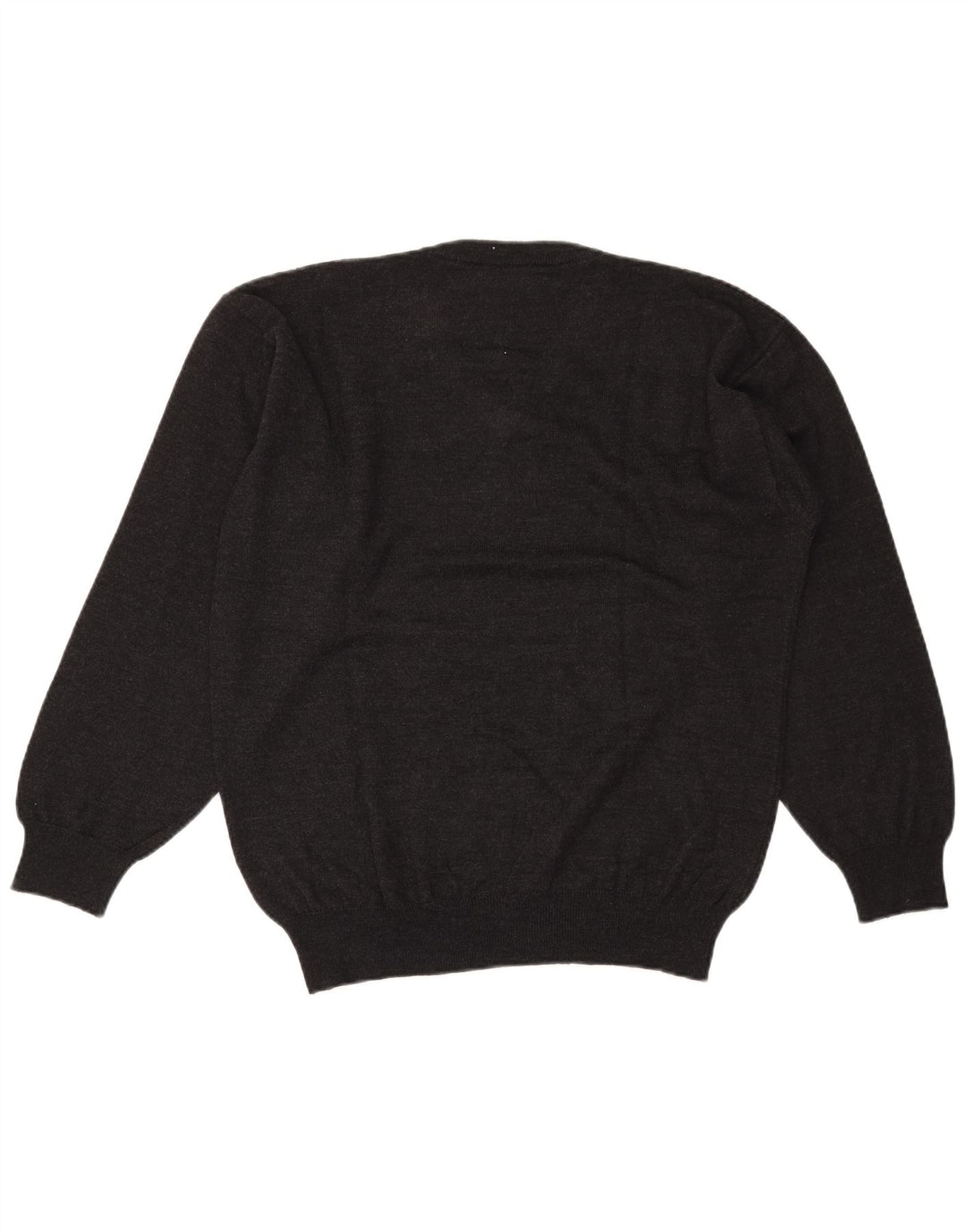 Vintage ανδρικό πουλόβερ με λαιμόκοψη XL γκρι Argyle/Διαμαντένιο μαλλί