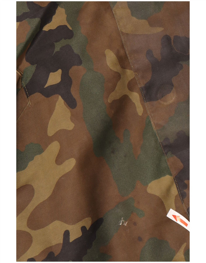 Vintage Ανδρικό Military Jacket UK 42 XL Khaki Camouflage Polyester