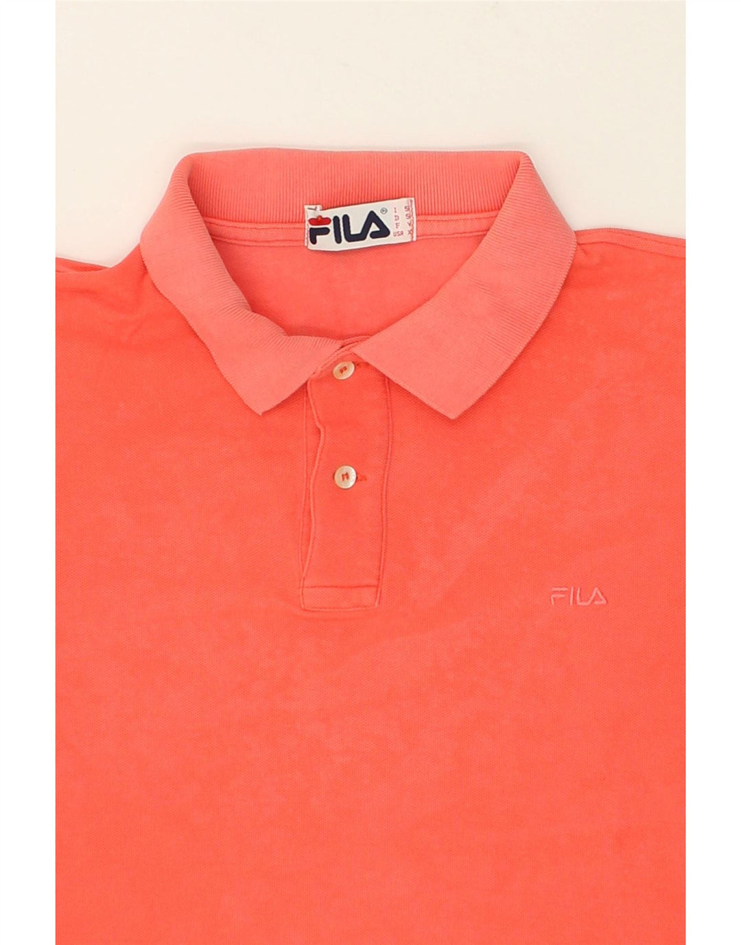 FILA Mens Polo Shirt XL Orange Cotton | Vintage Fila | Thrift | Second-Hand Fila | Used Clothing | Messina Hembry 