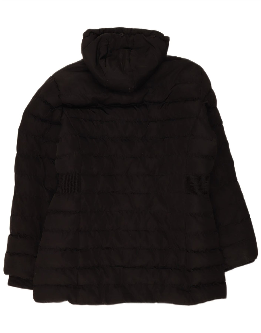 Kangol γυναικείο παλτό με κουκούλα UK 16 Large μαύρο πολυεστέρα