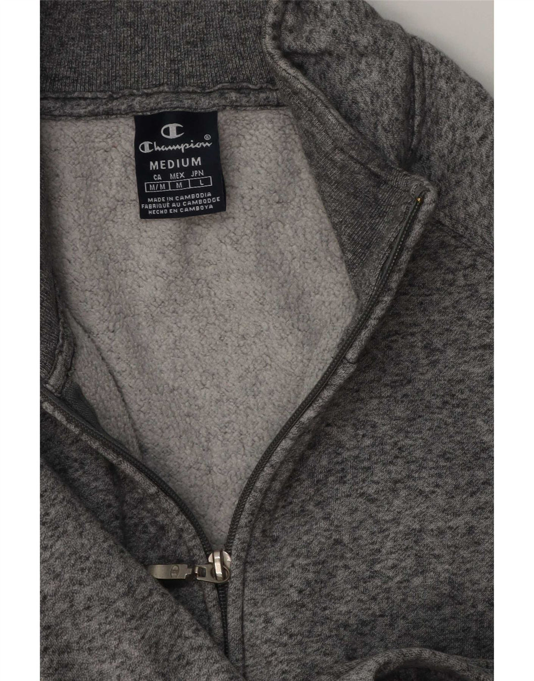 Ανδρική φόρμα Champion Top Jacket Βαμβακερό μεσαίο γκρι