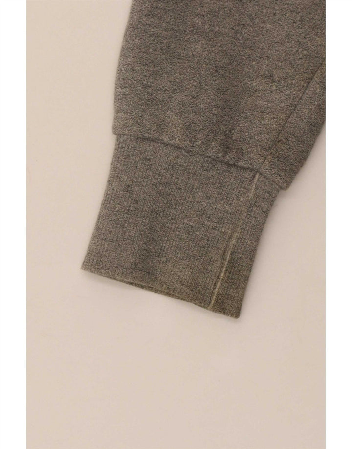 Ανδρικό πουλόβερ με κουκούλα με φερμουάρ Superdry μεγάλο γκρι βαμβακερό