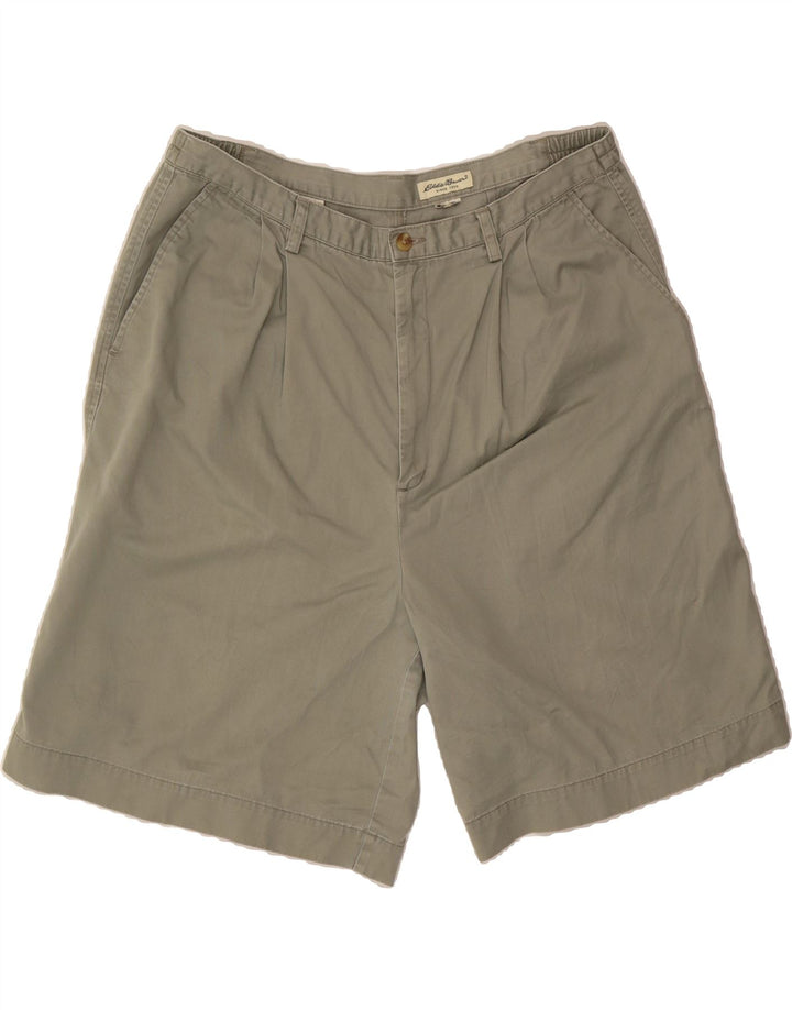 EDDIE BAUER Mens Pegged Chino Shorts W36 Large  Khaki Vintage Eddie Bauer and Second-Hand Eddie Bauer from Messina Hembry 