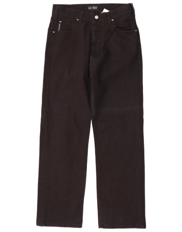 ARMANI Ανδρικό τζιν ίσιο W30 L30 μαύρο βαμβακερό