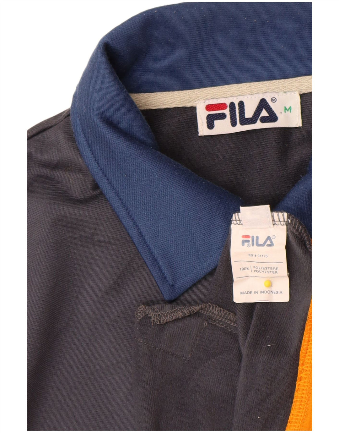 Ανδρική φόρμα Fila Top μπουφάν Medium Navy Blue Colourblock Polyester
