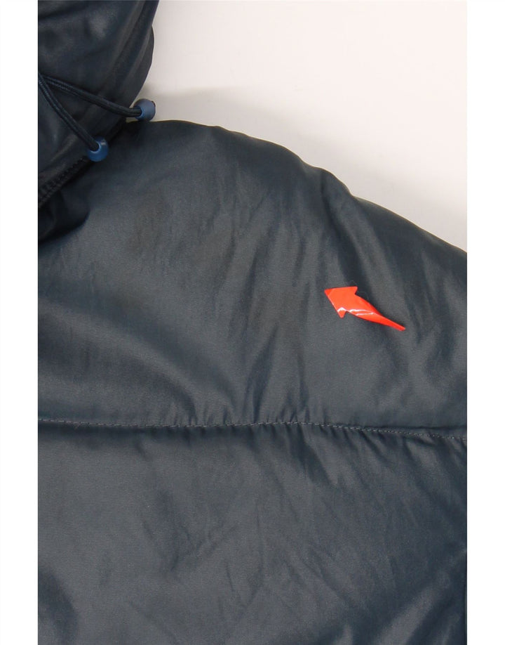 VINTAGE Ανδρικό μπουφάν με κουκούλα UK 38 Medium Navy Blue