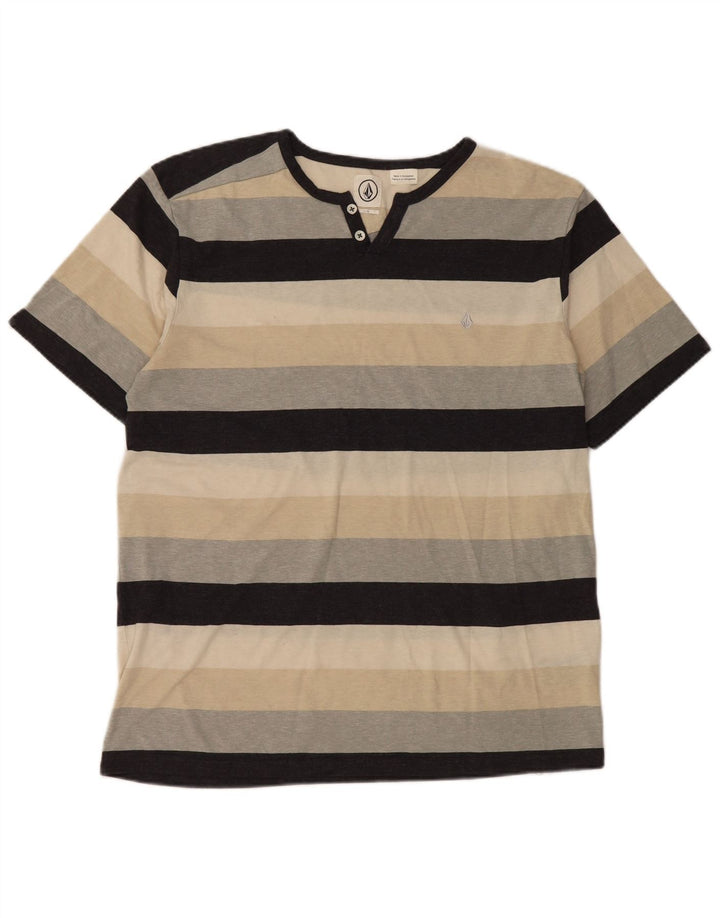 Ανδρικό T-Shirt Volcom Top Μεγάλο πολύχρωμο βαμβακερό ριγέ