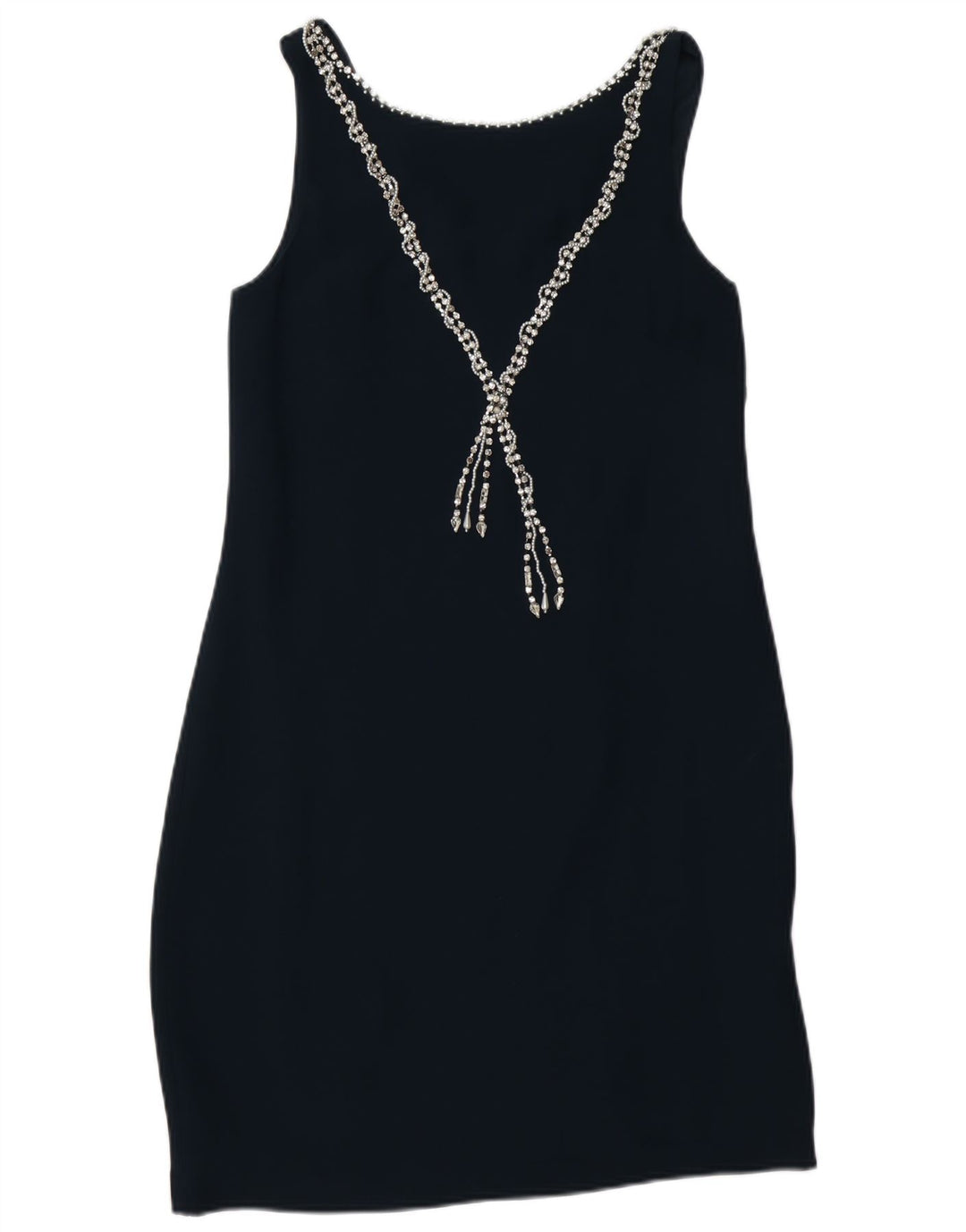 Γυναικείο αμάνικο φόρεμα MONSOON UK 10 Small Navy Blue Viscose