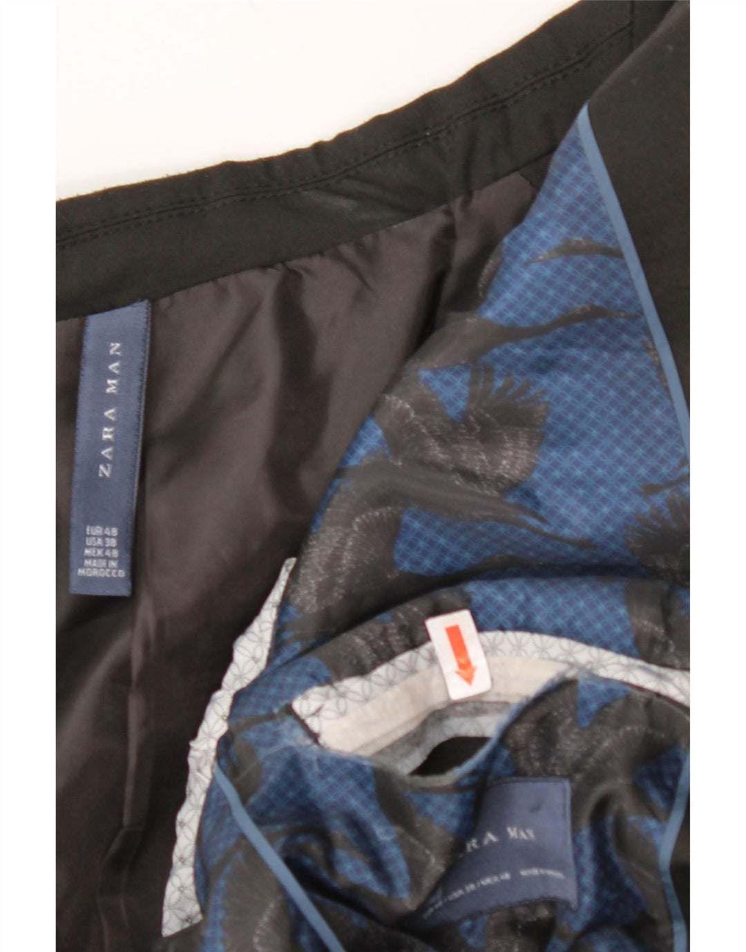 ZARA Ανδρικό σακάκι μπλέιζερ με 2 κουμπιά EU 48 Μεσαίο μαύρο