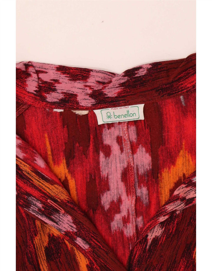 Γυναικεία μπλούζα Benetton UK 12 Medium Red Ikat