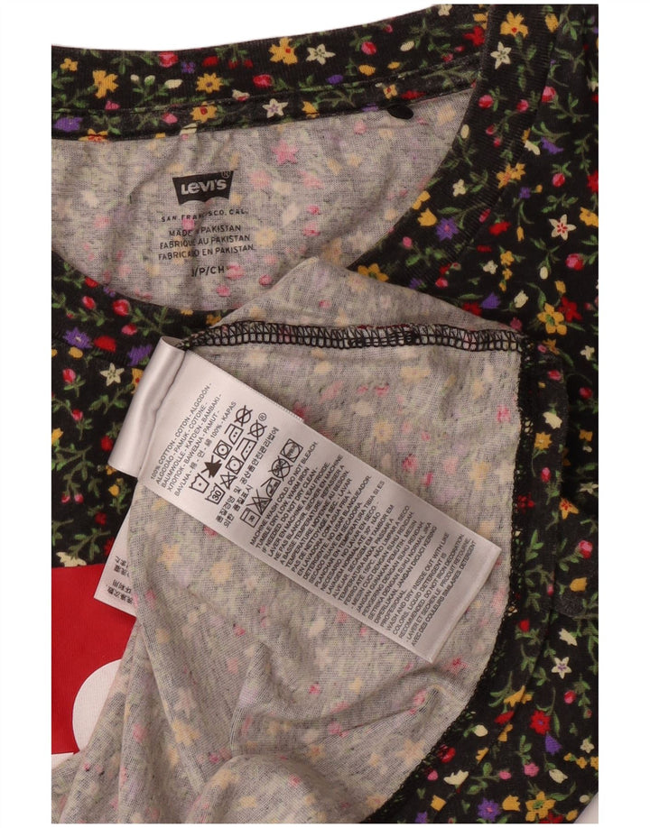 Γυναικείο γραφικό μπλουζάκι Levi's Crop Top 10 Μικρά πολύχρωμα φλοράλ