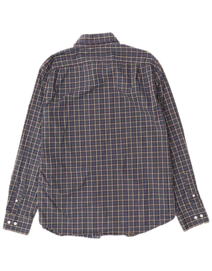 Ανδρικό πουκάμισο Nautica Large Navy Blue Check Cotton