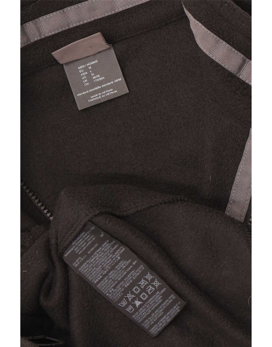 Jack Wolfskin Ανδρικό Fleece Jacket UK 36/38 Small Black Polyester