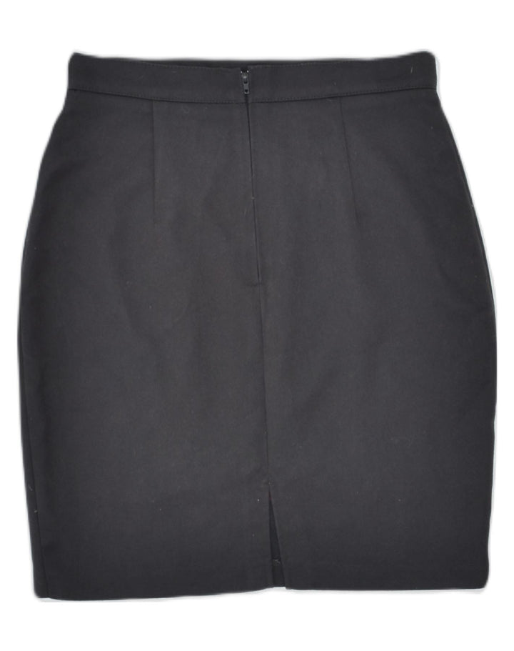 VINTAGE Womens Pencil Skirt W26 Small Grey Polyester | Vintage | Thrift | Second-Hand | Used Clothing | Messina Hembry 