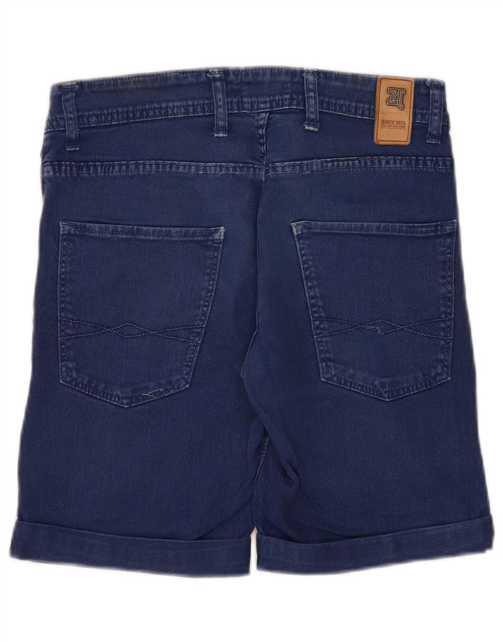 Zara Ανδρικό τζιν σορτς EU 38 Small W30 Navy Blue