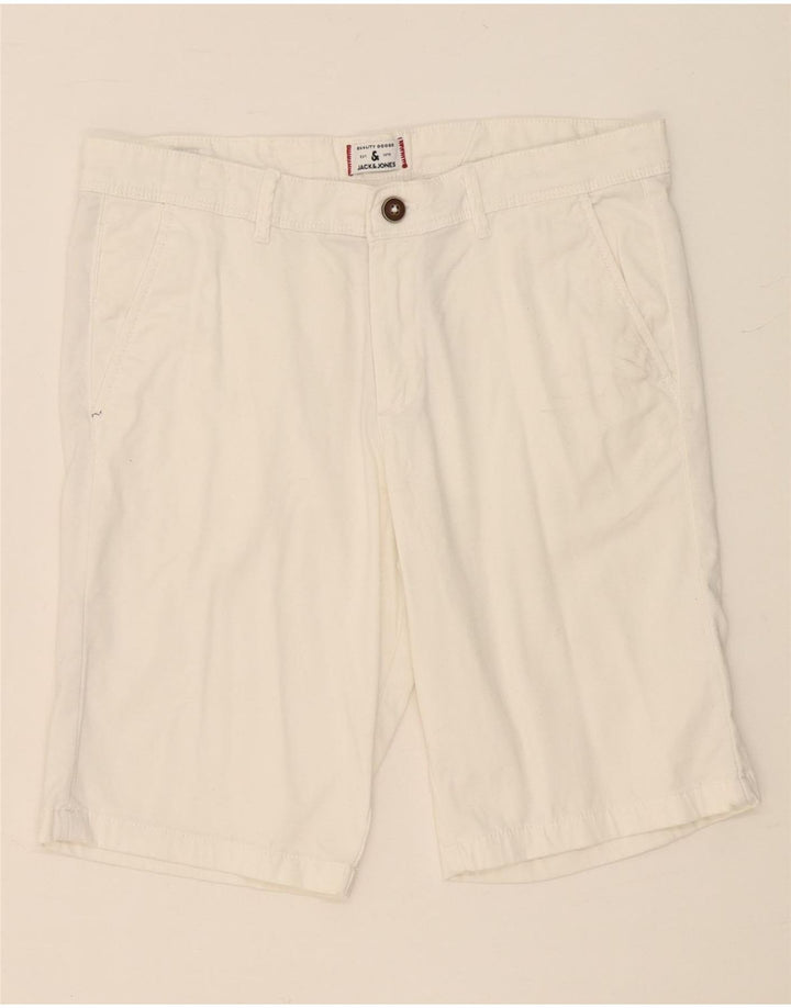 JACK & JONES Ανδρικό σορτς Chino Medium W32 Λευκό
