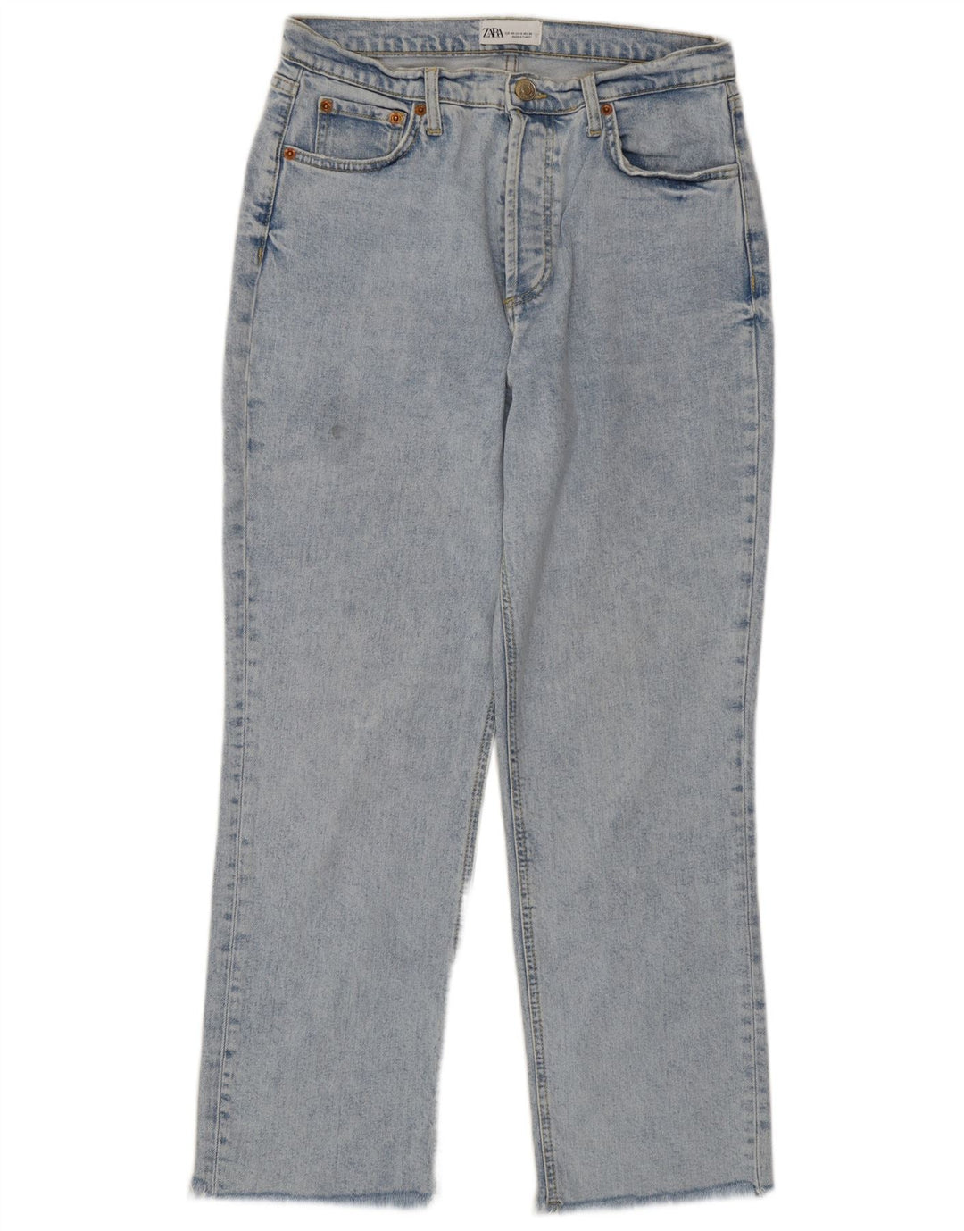 Zara Γυναικείο Straight Jeans EU 40 Medium W30 L26 Blue