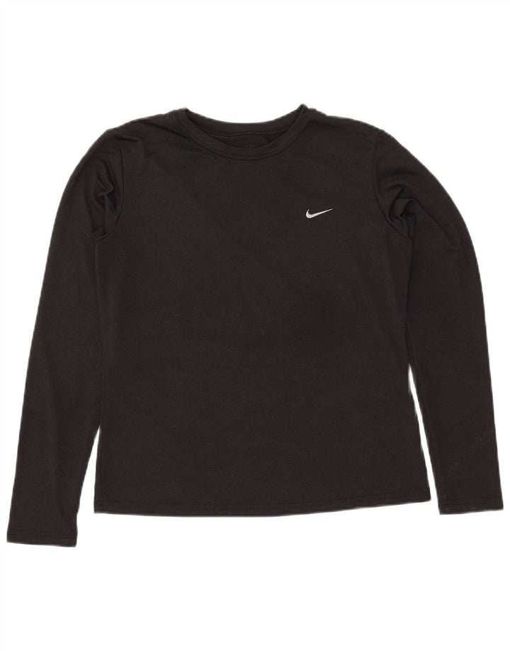 Γυναικείο NIKE Dri Fit Μακρυμάνικο US 8/10 Μεσαίο Μαύρο Πολυεστέρας