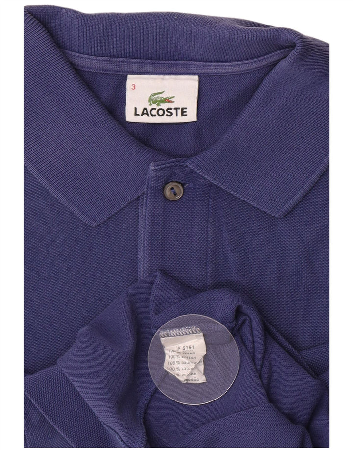 Ανδρικό μπλουζάκι πόλο Lacoste, νούμερο 3, μεσαίο, βαμβακερό, μπλε ναυτικό