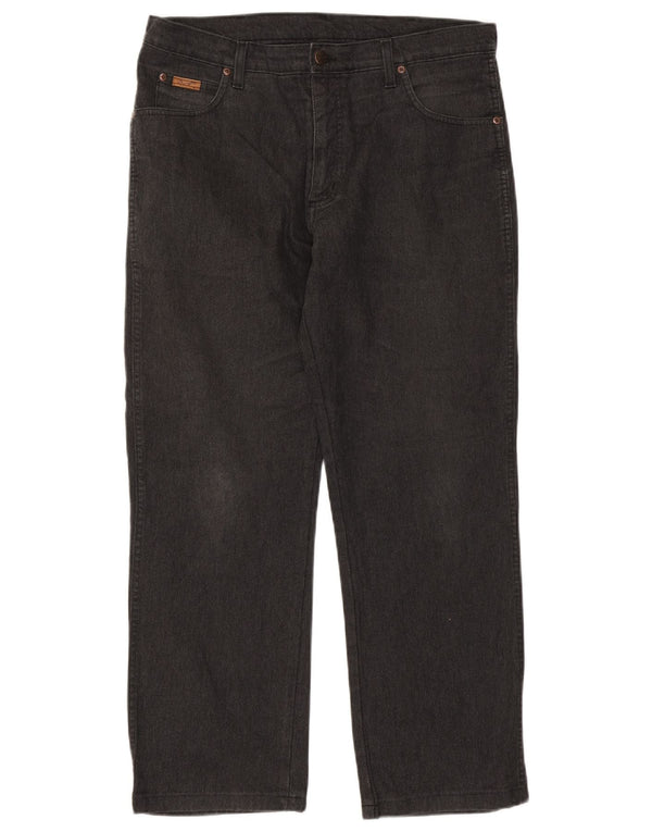 Ανδρικό τζιν ίσιο Wrangler Texas Stretch W36 L28 μαύρο βαμβακερό