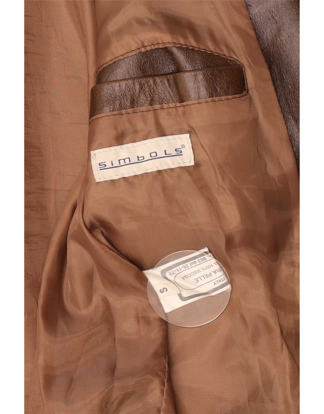 Vintage Ανδρικό Δερμάτινο Μπουφάν UK 36 Small Brown Classic