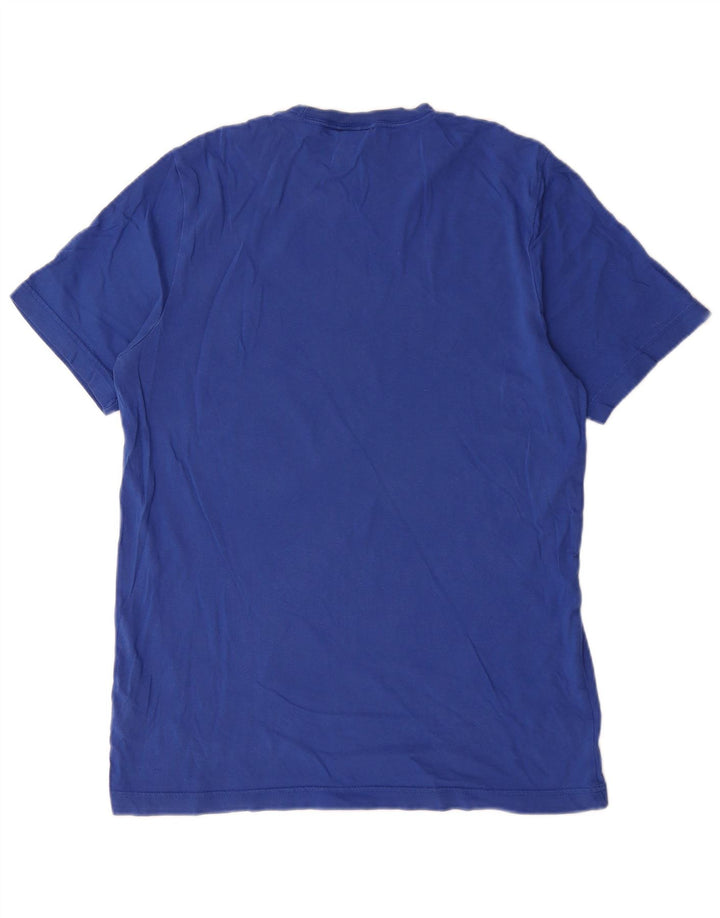 Ανδρικό T-Shirt Adidas Top Βαμβακερό μεσαίο Navy Blue