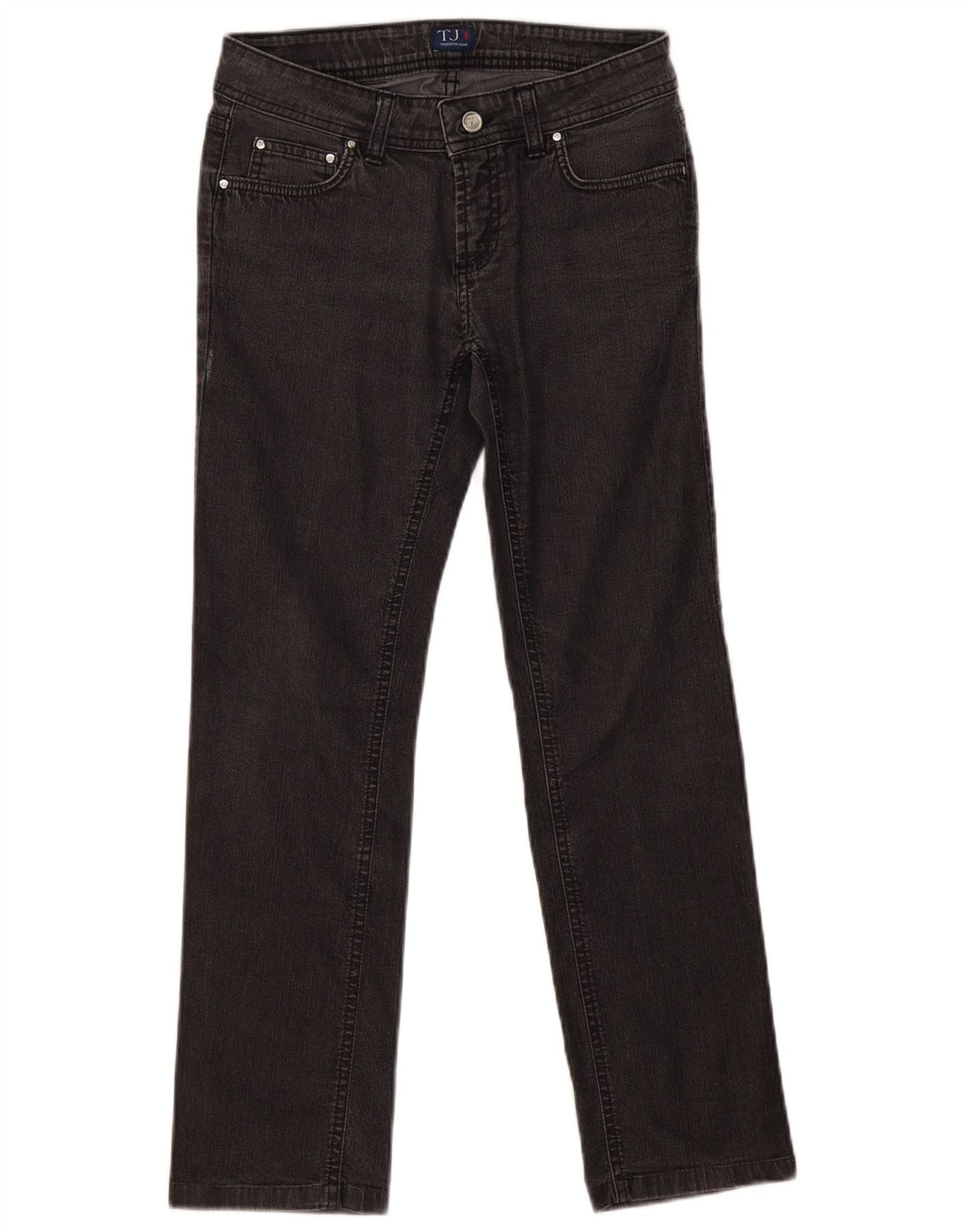 Γυναικείο τζιν Trussardi ίσιο W26 L27 Γκρι βαμβακερό