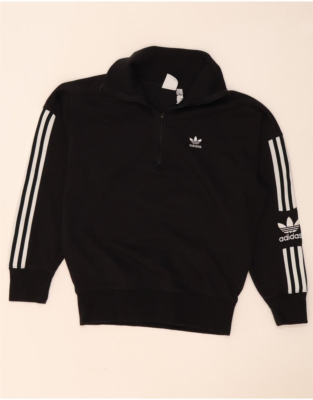 Γυναικεία φούτερ με φερμουάρ Adidas μεγάλου μεγέθους, Jumper UK 8 Small Black