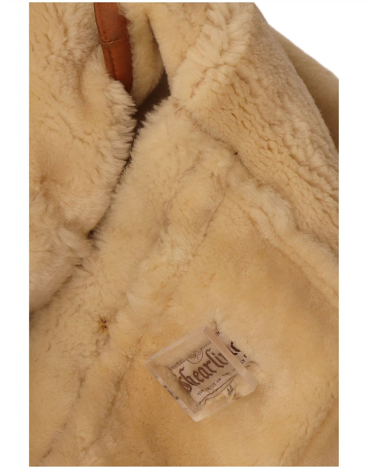 Vintage Γυναικείο Oversized Shearling Jacket IT 44 Medium Brown