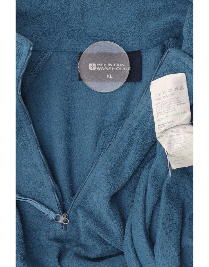 Mountain Warehouse Ανδρικό φερμουάρ Fleece Jumper XL Blue Polyester