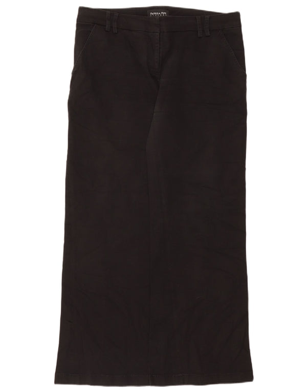 Patrizia Pepe Γυναικείο φαρδύ παντελόνι Chino IT 46 Large W34 L29 Μαύρο