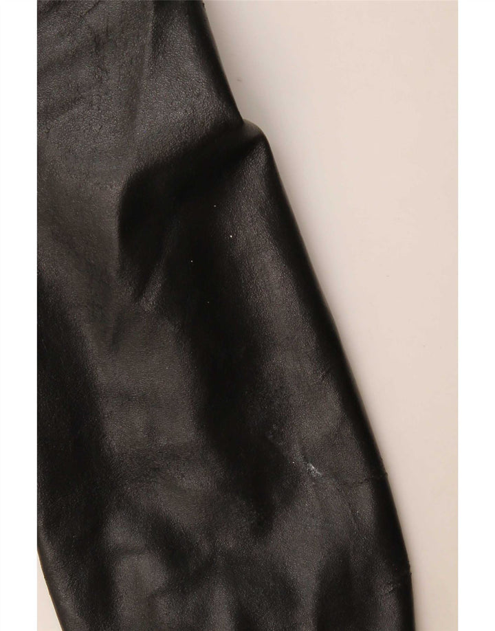 Viamaestra Γυναικείο Crop Biker Jacket UK 12 Medium Black