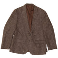 Four Seasons Ανδρικό μπουφάν blazer UK 48 4XL Καφέ μαλλί ψαροκόκαλο
