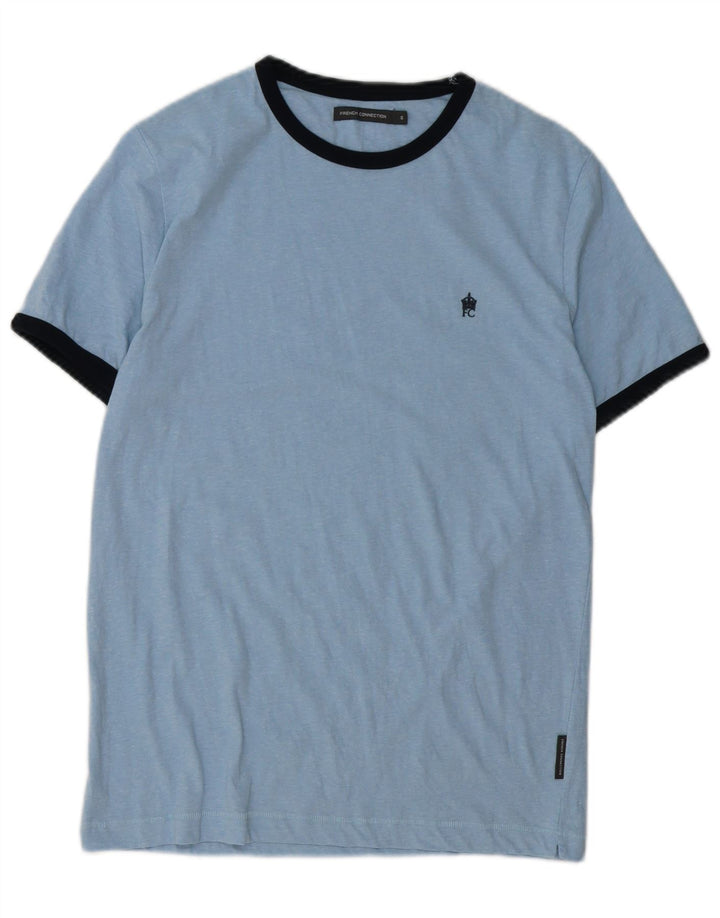 ΓΑΛΛΙΚΗ ΣΥΝΔΕΣΗ Ανδρικό T-Shirt Top Μικρό Μπλε Βαμβακερό
