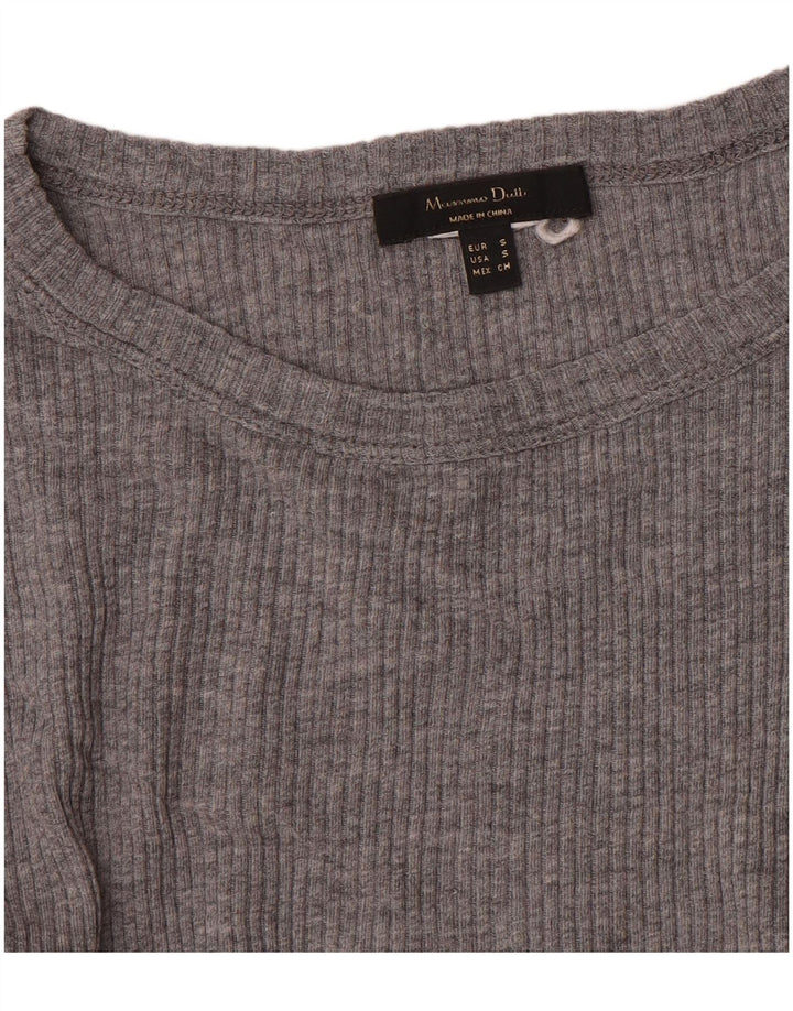 Massimo Dutti Γυναικείο μακρυμάνικο τοπ UK 8 Small Grey
