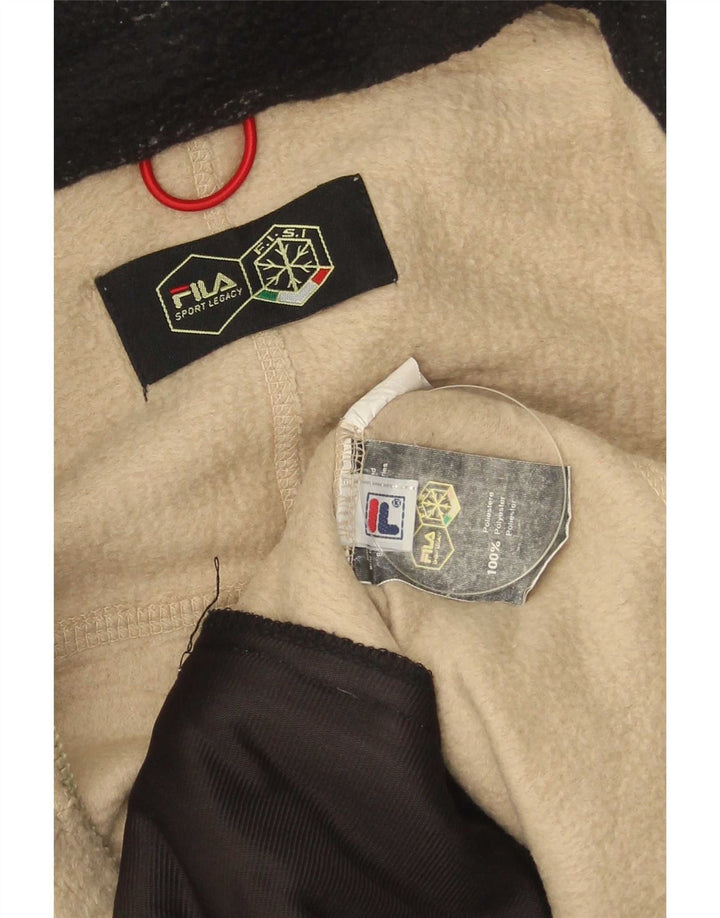 Fila Ανδρικό Fleece Jacket UK 40 Large Beige Colourblock Polyester