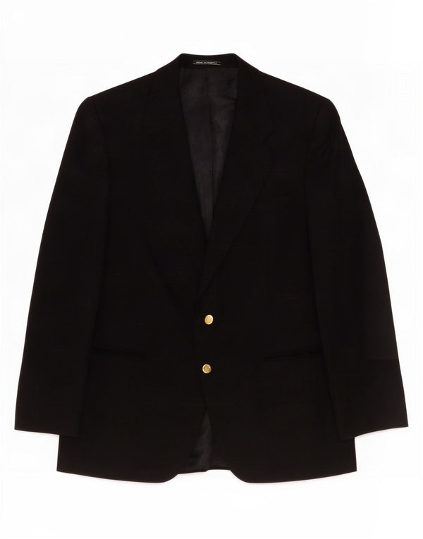Burberrys Ανδρικό σακάκι με 2 κουμπιά σακάκι UK 42 Large Navy Blue Wool
