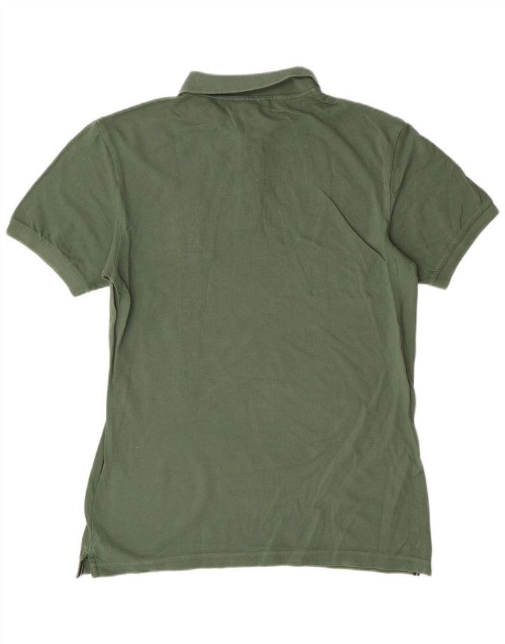 CALVIN KLEIN JEANS Ανδρικό πουκάμισο γραφικό πόλο με κανονική εφαρμογή, μεσαίο χακί βαμβακερό