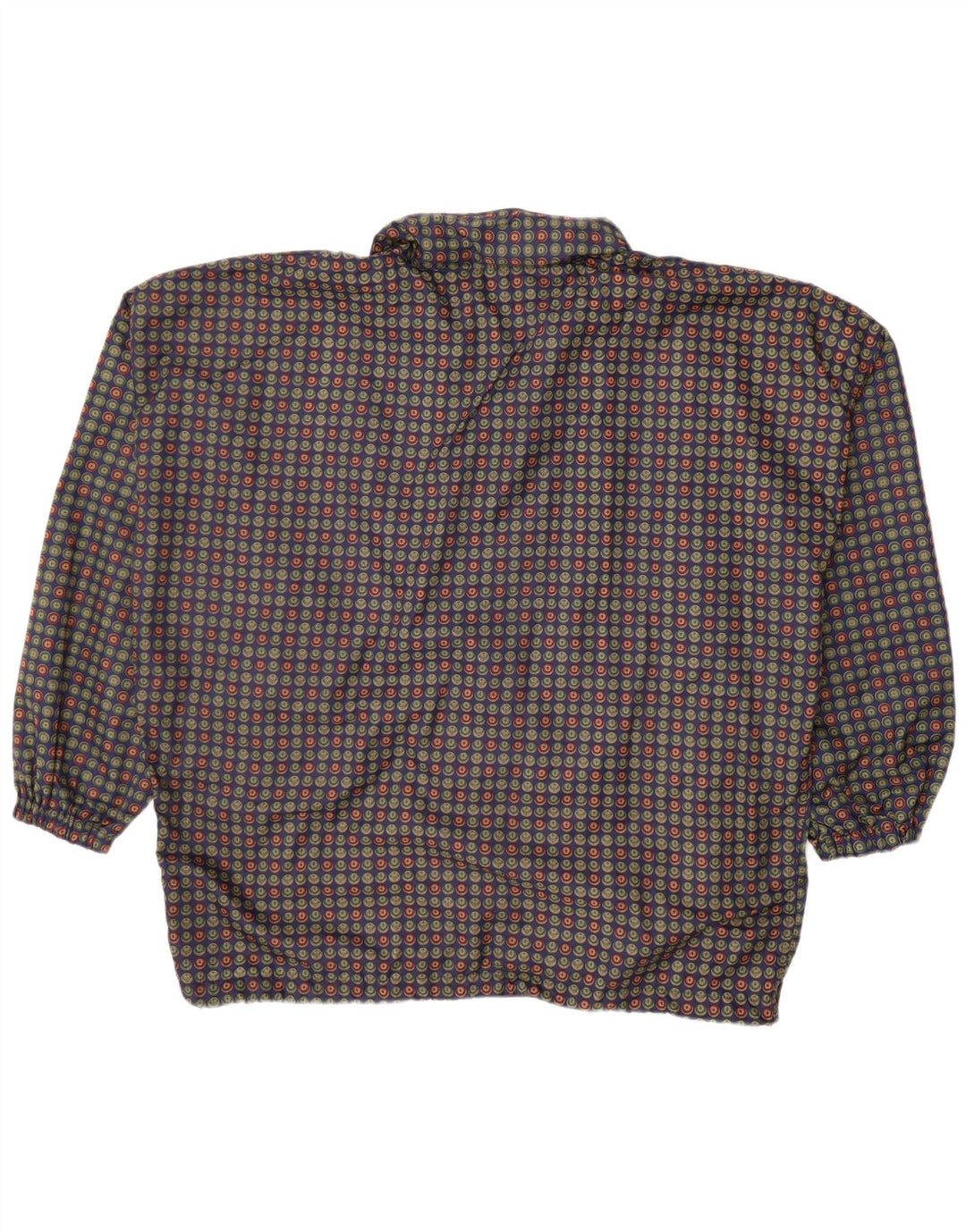 VINTAGE Ανδρικό Oversized Bomber Jacket UK 40 Μεγάλο Μπλε Πουά