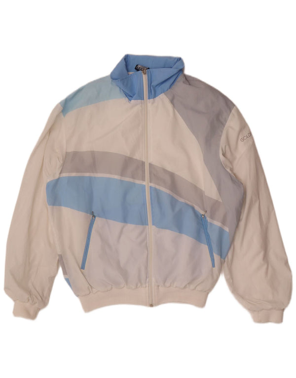 Golden Cup Γυναικεία αθλητική φόρμα Top Jacket UK 14 Medium White Colourblock
